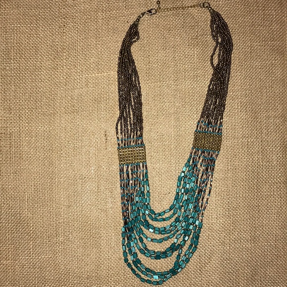 Jewelry - **3 for $15** Turquoise beaded fashion necklace
